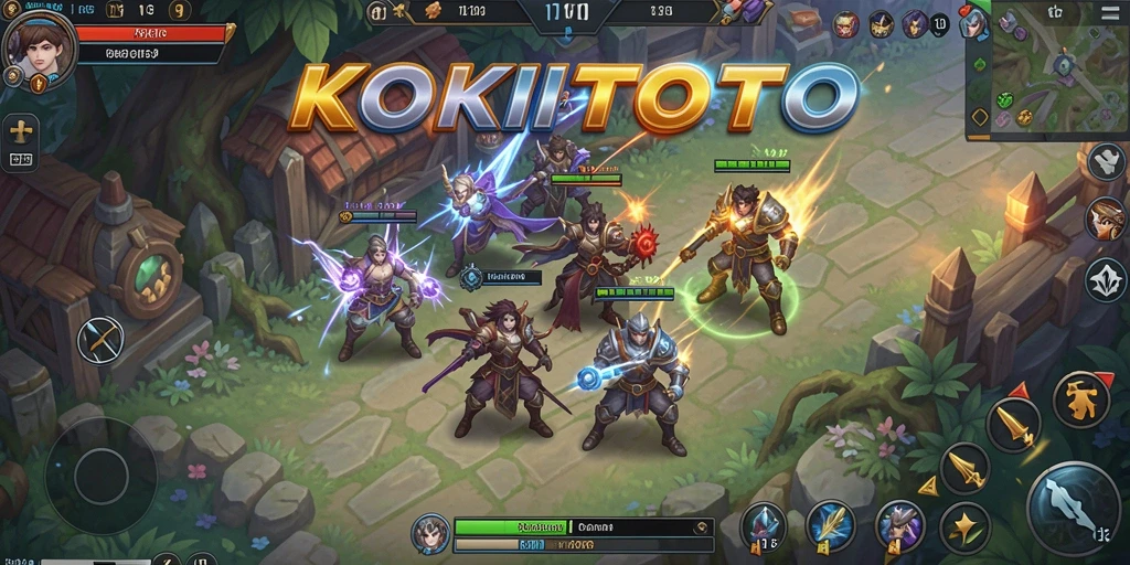 Screenshot menampilkan aksi seru dalam KOKITOTO dengan strategi yang mendebarkan.