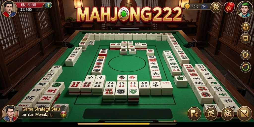 Screenshot gameplay MAHJONG222 yang menunjukkan tantangan strategi.
