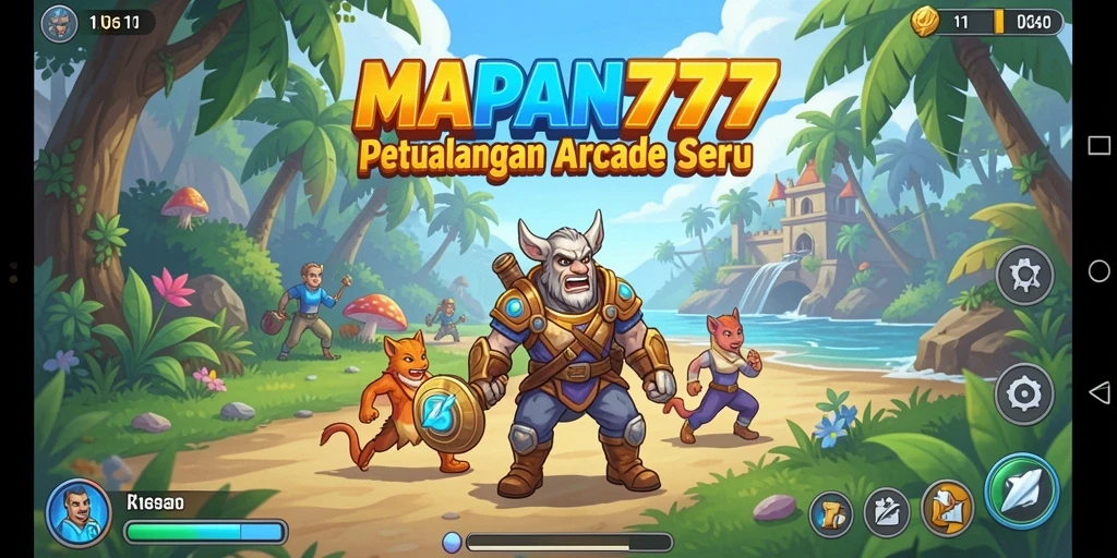 Tampilan seru gameplay MAPAN777 dalam aksi arcade.
