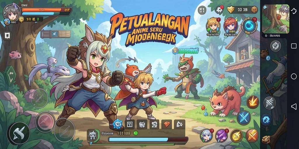 Gameplay seru dalam RI188 dengan karakter Anime yang menarik.