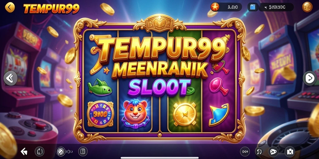 Screenshot utama TEMPUR99 menampilkan gameplay Slot yang seru dan beragam tema.