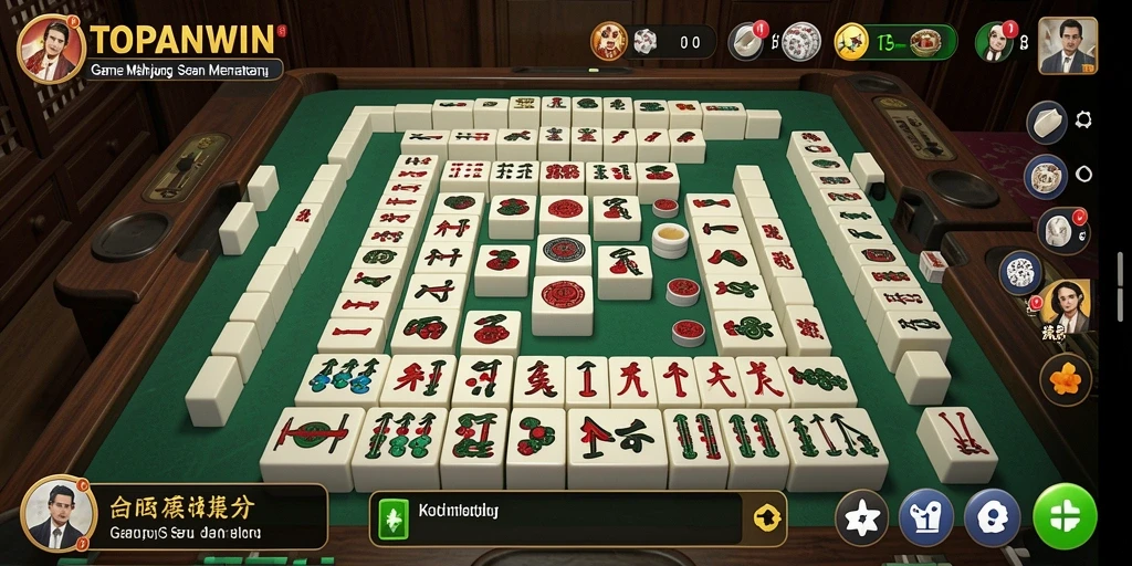 Tangkapan layar dari gameplay menarik TOPANWIN Mahjong.
