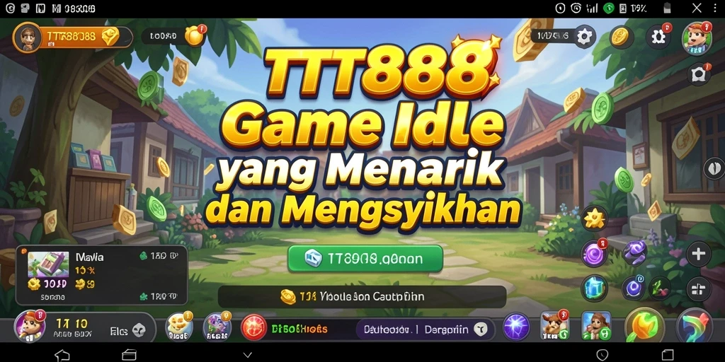Tampilan gameplay utama TTT888 yang menampilkan karakter sedang beraksi.